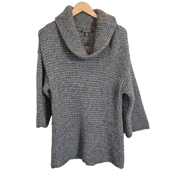 Tommy Bahama Cowl Neck Chunky Knit Sweater Metallic Wool Blend Women's Small - Picture 1 of 9